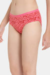 Rosaline Statement Shapes Low Rise Full Coverage Hipster Panty - Shapes Squares — thumbnail 3